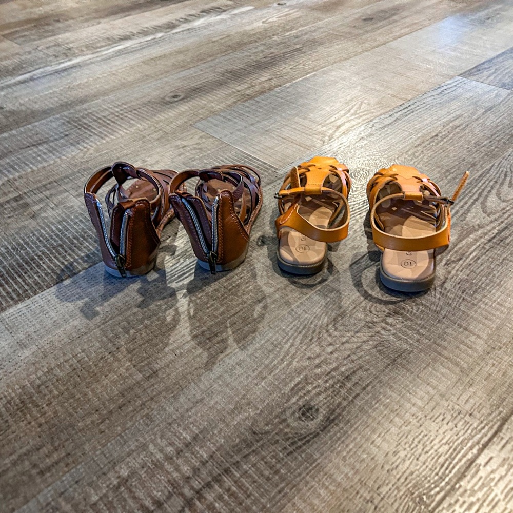BUNDLE Toddler girl sandals, Toddler Size 10 VGUC - Picture 3 of 4